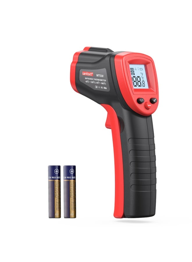 مسدس مقياس الحرارة بالأشعة تحت الحمراء ، مقياس الحرارة السطحي بالليزر الرقمي ، مسدس درجة الحرارة الحرارية لطبخ المطبخ للأغذية اللحوم ، فرن البيتزا ، إكسسوارات الشواية ، HVAC ، الشواية ، حمام السباحة ، المحرك ، -50 ℃ إلى 590 ℃ - Image 1